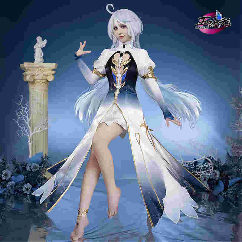 猫屋小舗　原神　コスプレ　フリーナ・プネウマ 水神　衣装 白フリーナ 三分妄想 原神 コスプレ フリーナ・プネウマ 水神 衣装